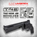 Umarex T4E TR68 .68 Caliber Paintball Revolver Pistol, 7.5 Joules (2292138)