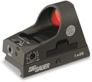 Sig Sauer SOR31002 Romeo 3 Miniature Reflex Sight with Riser 1x25mm 3 MOA Red Dot Reticle Graphite - Middletown Outdoors