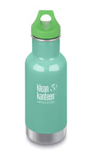 Klean Kanteen 12oz Kid Kanteen Classic Stainless Steel Water Bottle with Klean Coat, Double Wall Vacuum Insulated and Leak Proof Loop Cap - Middletown Outdoors