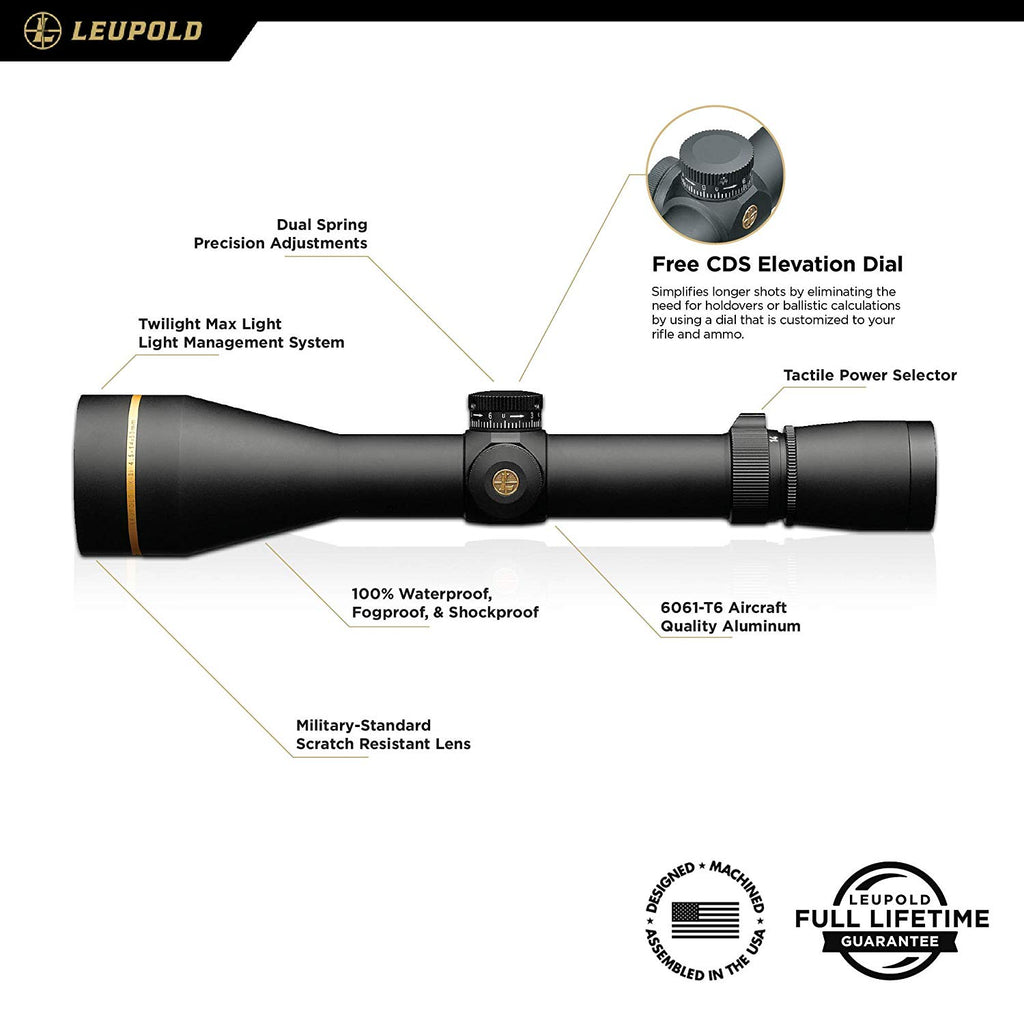 thumbnail image 2 of LEOPULD VX 4.5-14x50mm Riflescope – Duplex Reticle, Waterproof & Fogproof Hunting Scope (Picatinny Mount) 2 of 4