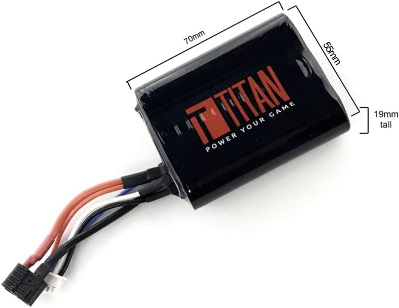 Titan 3000mAh 11.1v Brick T-Plug (Deans) Airsoft Battery