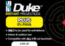 Duke Plus Non-Lethal Self Defense .68 Caliber Pepper Projectiles - (25 Count) | Premium Pepper Spray Balls - 5% PAVA