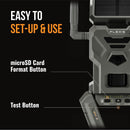 SPYPOINT Flex-S Solar Cellular Trail Camera, Integrated Solar Panel, On-Demand Capable, LTE Connectivity, 100-foot Flash/Detection Range, 0.3S Trigger Speed, Internal Battery, Optional Battery Backup