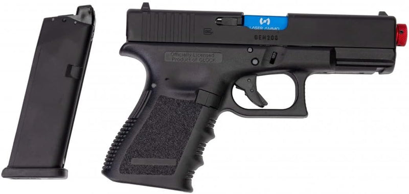 Laser Ammo Glock 19 Recoil Enabled Training Pistol, Green Gas Powered, with Red SureStrike™ Laser (Class I, 3.5mW)