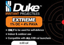 Duke Extreme Non-Lethal Self Defense .68 Caliber Pepper Projectiles - (25 Count) | Premium Pepper Spray Balls - 1% OC + 4% PAVA