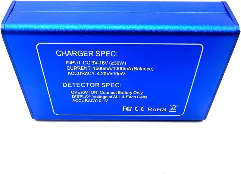 Digital Charger Lithium Ion Battery Charger Li-Poly Lipo Balance Charging, Over Charge Protection Voltage Meter Full Charge Alarm Fast Charging Safe Discharging - 2S 3S 4S Battery for Airsoft/RC Toy