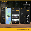 Browning 2024 Defender Vision Pro HD 24MP Dual SIM Hunting Game Trail Camera - Ultra High Gain Antenna, 110' Night Detection Range & Smartphone App Compatibility (OVIX Camo)