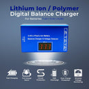 Digital Charger Lithium Ion Battery Charger Li-Poly Lipo Balance Charging, Over Charge Protection Voltage Meter Full Charge Alarm Fast Charging Safe Discharging - 2S 3S 4S Battery for Airsoft/RC Toy