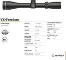 Leupold VX-Freedom 3-9x50 (1 inch) CDS Duplex Reticle Riflescope - Duplex CDS (180613) - Middletown Outdoors
