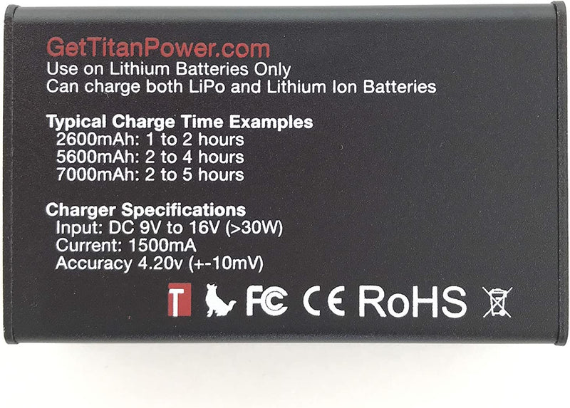 Titan Digital Charger For Lithium Ion Airsoft Battery (7.4v, 11.1v, and 14.8v) - Middletown Outdoors