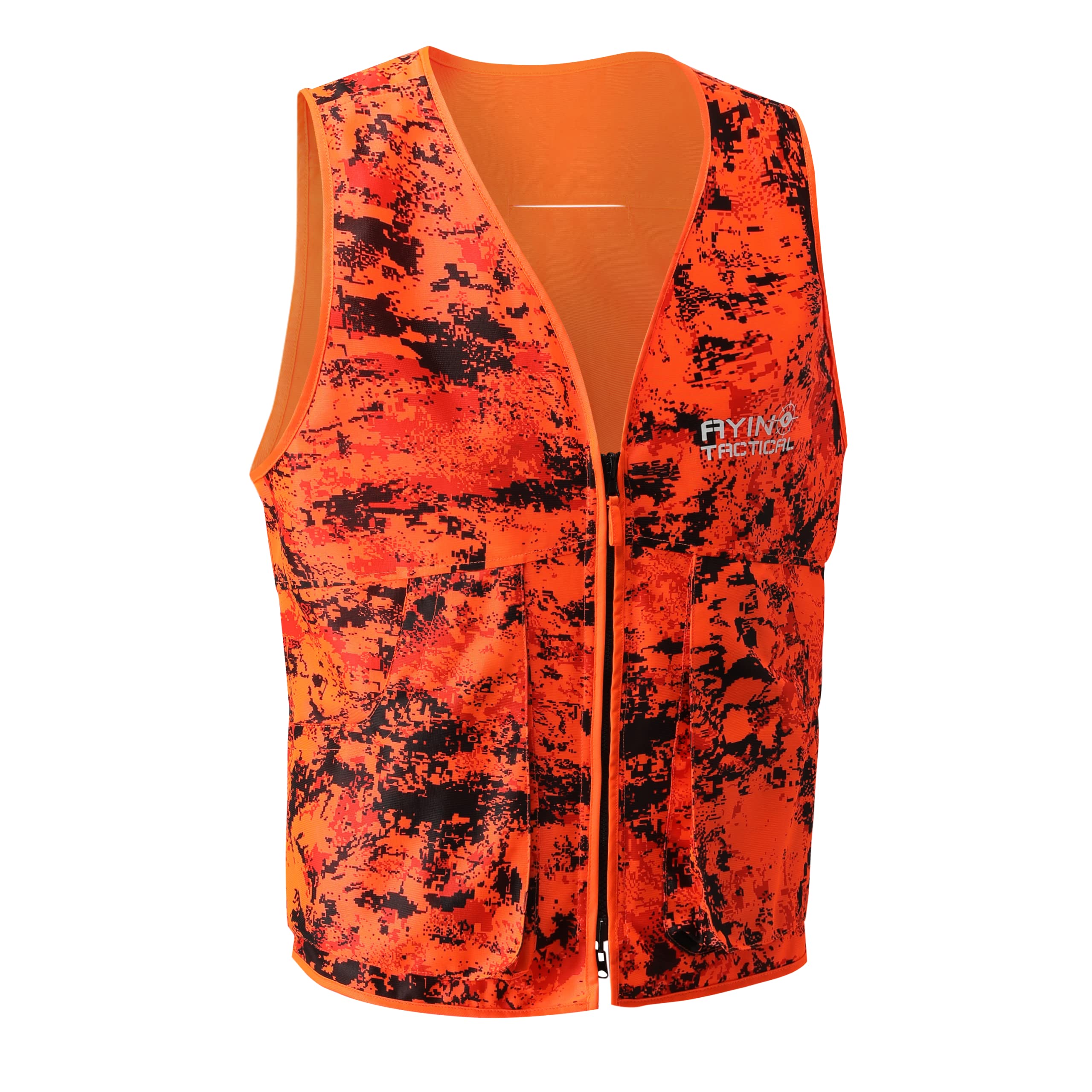 希少 MASSES MA-1 BLAZE ORANGE XLsize Blaze Orange/Camo Hunting Vest, Hunting Safety Reversible Vest for