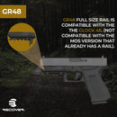 Recover Tactical  GR48 Picatinny Rail for The Glock 48 - Easy Installation, No Mods Required to Your Firearm, no Need for a Gunsmith. Installs in Under 3 Minutes - Middletown Outdoors