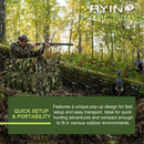 AYIN 3D Leaf Hunting Blind, 3-Panel Stalker Wall Ground Blind Fits 1-2 Hunters - Middletown Outdoors