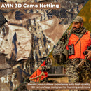 Ayin Tactical Leafy Camo Netting Hunting Blind Material 5x12 - Autumn Brown - Middletown Outdoors