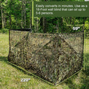 AYIN 3D Leaf Pop Up Hunting Blind, See Thru Ground Blind Fits 2-6 People - Middletown Outdoors