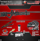 Hatsan Blitz Full Auto PCP Air Rifle, .30 Caliber - 730 FPS - Includes 3 Rotary Magazines, Rifle Sling, and Optional Pellets