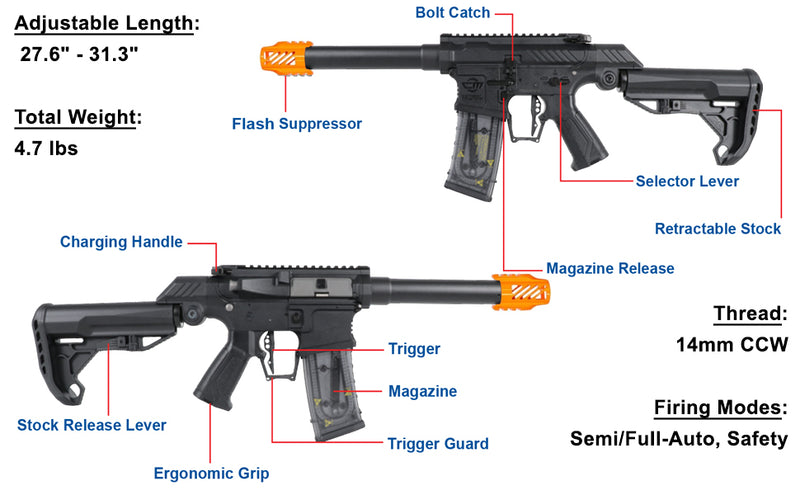 G&G Armament SSG-1 USR Airsoft Rifle AEG, Electric