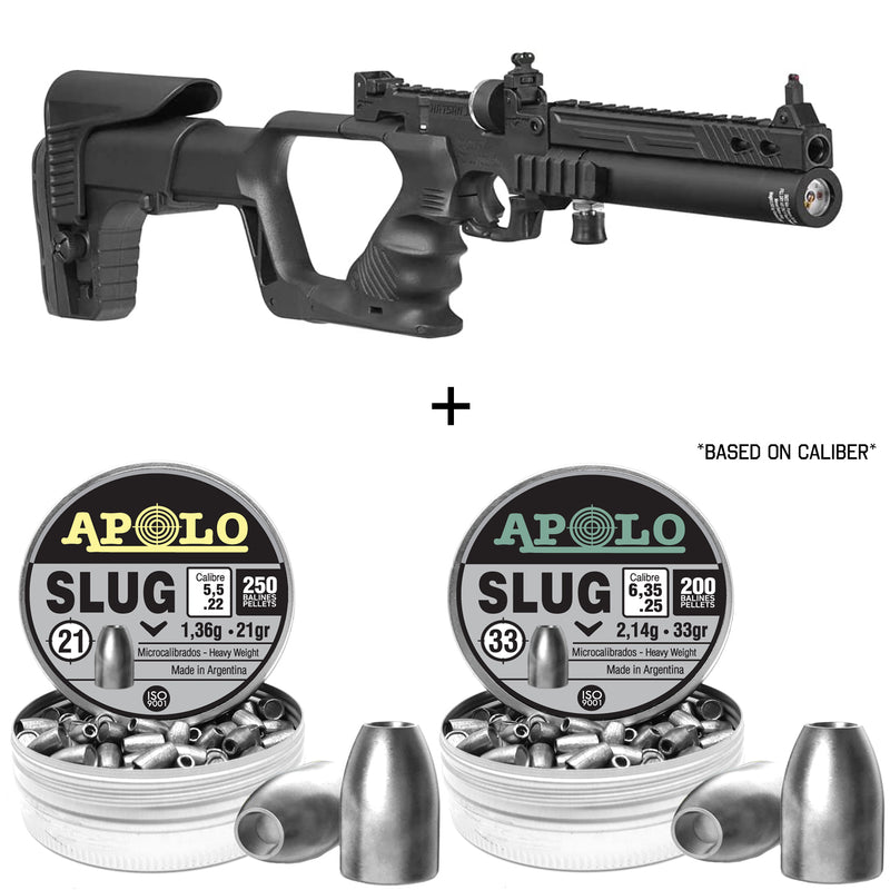 Hatsan Jet I / II PCP Carbine Air Gun - Converts From Pistol To Rifle With Removable Buttstock (Calibers: .177, .22, .25) - Middletown Outdoors