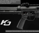 KWA Originals AEG 2.5+ Airsoft Rifle, Lightweight Durable Polymer Design, Adjustable VM4 Gearbox, 380 FPS (KO Series)