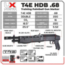 Umarex HDB .68 Cal Paintball Gun, CO2 Self Defense Shotgun, 220 FPS (2292140)