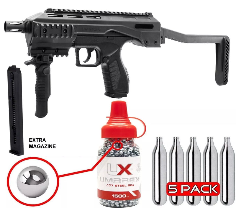 Umarex TAC .177 Cal Air Pistol Carbine XBG Pistol Kit