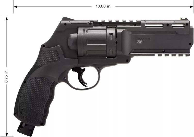 Umarex T4E TR50 .50 Caliber Paintball Revolver Pistol, 7.5 Joules, ~380 FPS