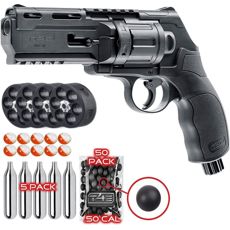 Umarex TR50 Paintball Pistol, .50 Cal CO2 Revolver, 360 FPS (2292112) - Middletown Outdoors