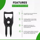 Golf Multi-functional Divot Tool / Golf Ball Marker / Groove Cleaner