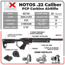 Umarex Notos Carbine .22 Caliber PCP Air Rifle, 700+ FPS (2254847)