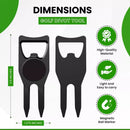 Golf Multi-functional Divot Tool / Golf Ball Marker / Groove Cleaner