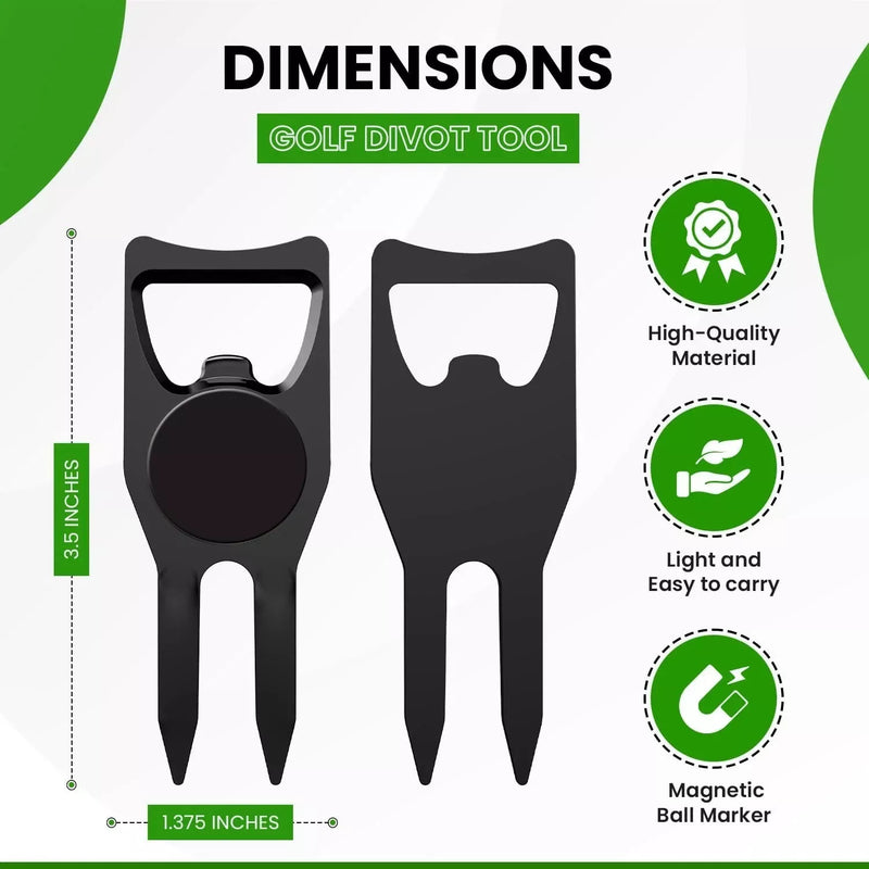 Golf Multi-functional Divot Tool / Golf Ball Marker / Groove Cleaner