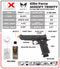 Umarex x Modify-Tech Trinity Hi-Capa Airsoft Pistol, Green Gas Blowback GBB (2279605)