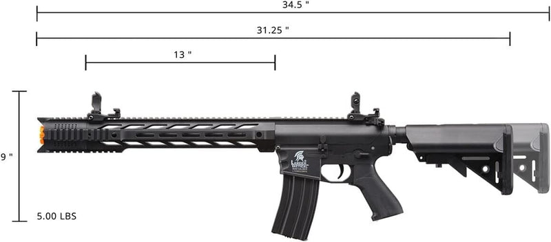Lancer Tactical M4 Airsoft Rifle SPR Interceptor + Battery & Charger (Gen 2)