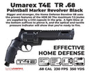 Umarex T4E TR68 .68 Caliber Paintball Revolver Pistol, 7.5 Joules, GEN 2 (2292138)