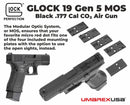 Umarex GLOCK 19 MOS Gen 5 .177 Cal CO2 Blowback Air Pistol (2255230) - Middletown Outdoors