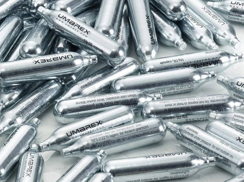 Umarex .177 Cal Steel BBs 1500ct + 12g CO2 Capsules 10 Pack