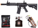 Lancer Tactical M4 Airsoft Rifle SD RIS Rail + Battery & Charger, Black (Gen 2)