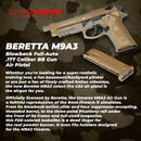 Beretta M9A3 .177 Cal Air Pistol, Full Auto Blowback BB Gun (2253024)