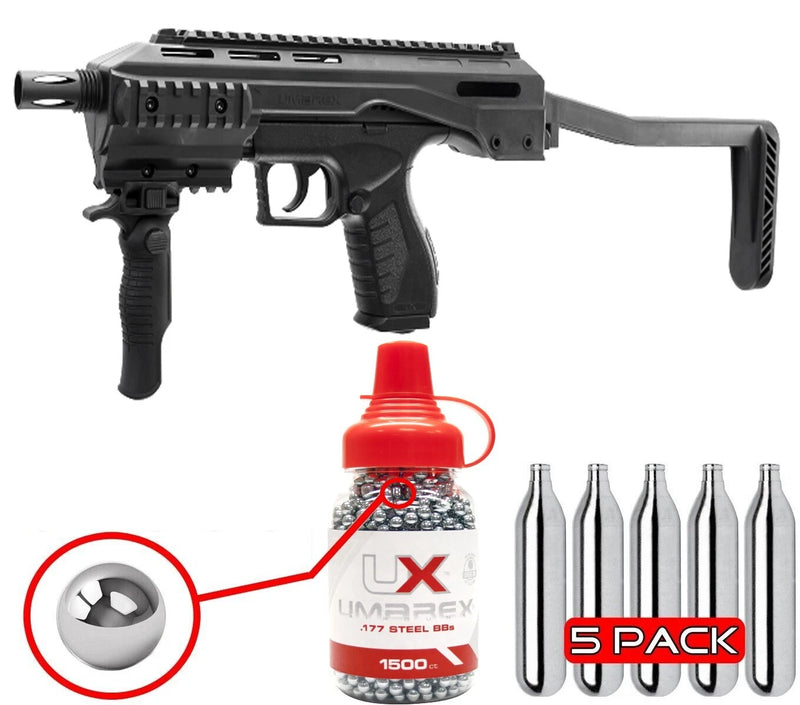 Umarex TAC .177 Cal Air Pistol Carbine XBG Pistol Kit