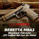 Beretta M9A3 .177 Cal Air Pistol, Full Auto Blowback BB Gun (2253024)