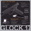 Umarex Glock 17 Gen5 MOS .177 Caliber  Air Pistol Blowback MOS with RDS8 Optic (2255236) - Middletown Outdoors