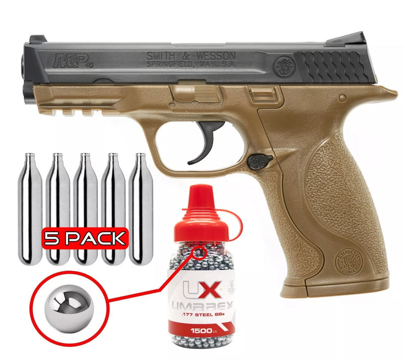Umarex Smith & Wesson M&P 40 Air Pistol, .177 Cal, CO2 Powered (2255051)