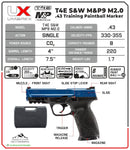 T4E Smith & Wesson M&P9 2.0 Law Enforcement Marker Pistol, CO2 Blowback, .43 Cal - (2292125)