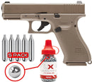 Umarex Glock 19X Air Pistol 'Gen5', .177 Cal, CO2 Powered, Up To 400 FPS (2255212) - Middletown Outdoors