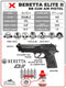 Umarex Beretta Elite II Air Pistol, .177 Cal, CO2 Powered, 410FPS (2253003) - Middletown Outdoors