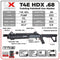 Umarex HDX .68 Cal Paintball Gun, CO2 Self Defense Shotgun, 250 FPS (2292141)