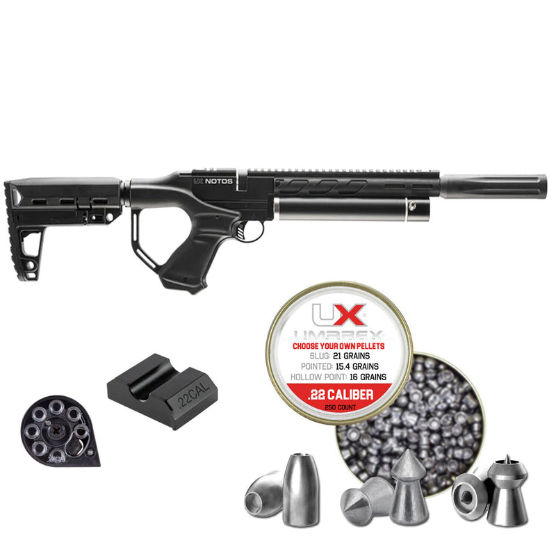 Umarex Notos Carbine .22 Caliber PCP Air Rifle, 700+ FPS (2254847)