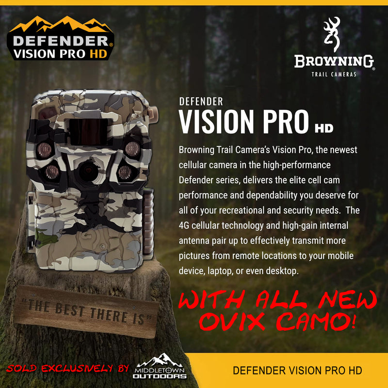 Browning Trail Cameras Defender Wireless Vision Pro HD Bundle - Live Stream, Battery Pack & Card Reader Included