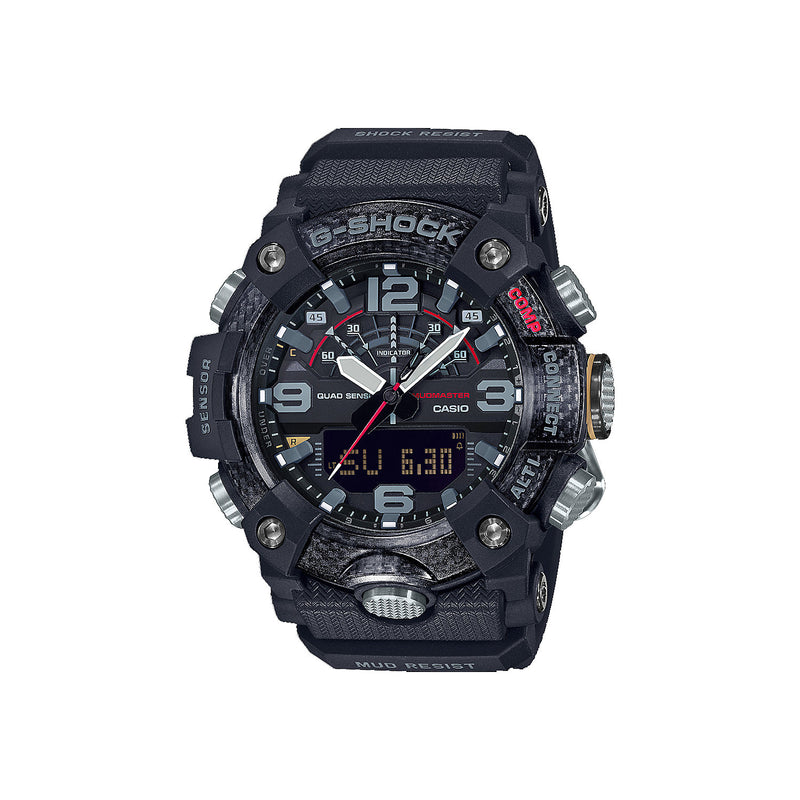 Men's Casio G-Shock Master of G Mudmaster Carbon Core Guard Quad Sensor Connected Grey Resin Watch GGB100-1A - Middletown Outdoors