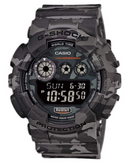Casio Men's XL Series G-Shock Quartz 200M WR Shock Resistant Resin Color: Grey Camo (Model GD-120CM-8CR) - Middletown Outdoors